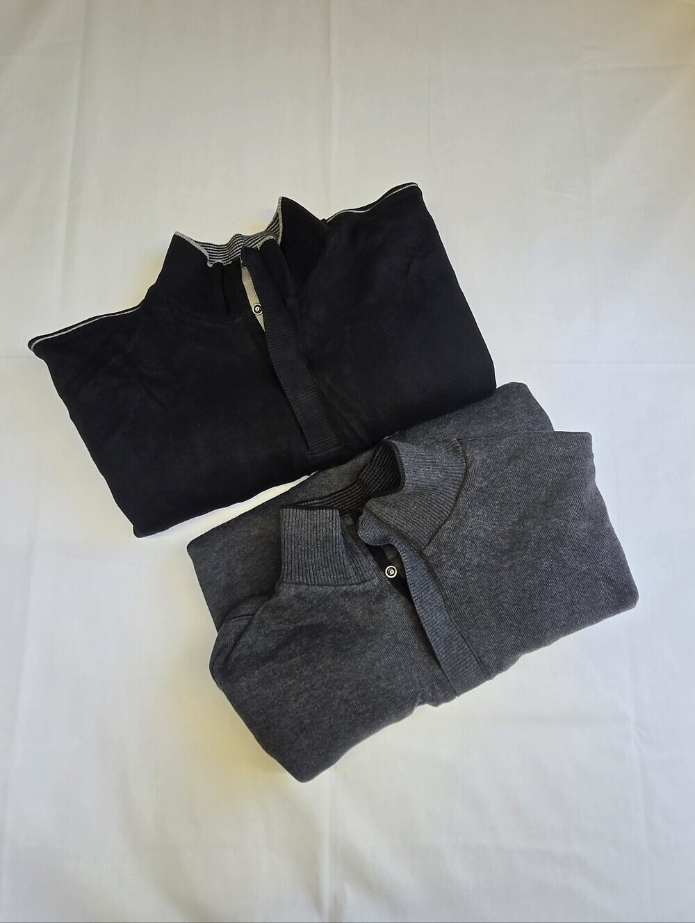 HUGO BOSS Set Of 2 Sweater 1/4 Button Pullover Mock Funnel Neck Mens-Size XXL